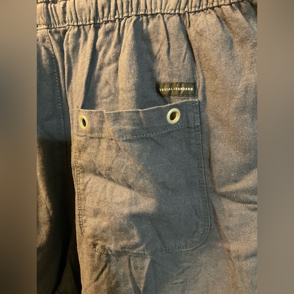 Social Standard Sanctuary Sz XL Linen Blend Elastic Waist and Leg Solstice NWT - Picture 4 of 5